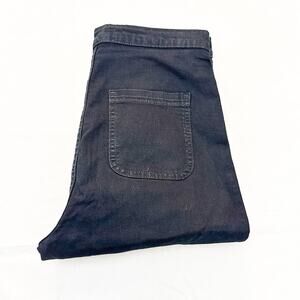 American Apparel The Easy Jean High Rise Black Denim Jeans Size XL